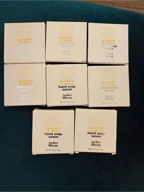 NEW - 8 Atelier Bloem Luxury Lotion & Bar Soap - Mandarin & Citrus